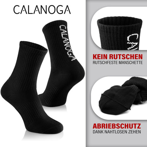 Produktfoto von Socken in Form einer Infografik