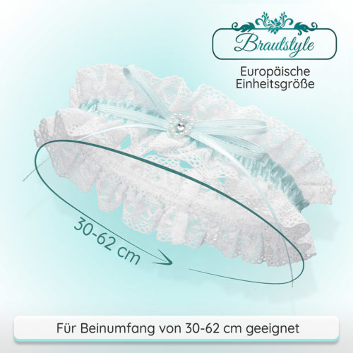 Produktfoto vom Strumpfband in Form einer Infografik