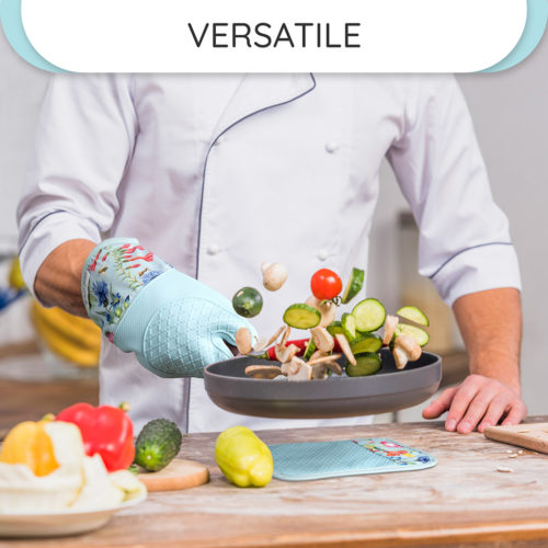 Amazon Produktfoto vom Ofenhandschuh in Form eines Lifestyle Fotos