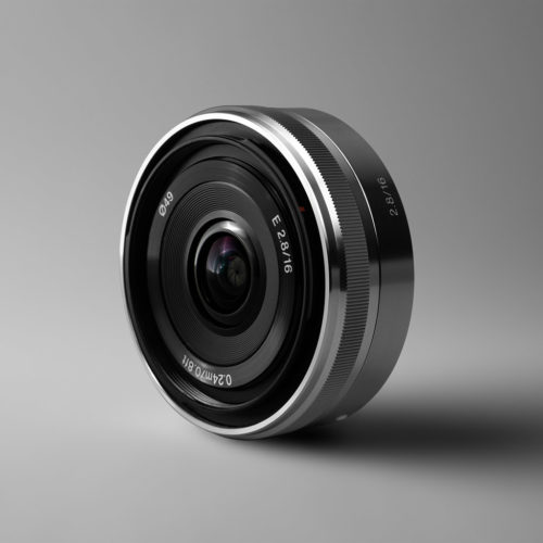 Amazon Produktfoto vom Sony Obiektiv in Form eines Mood Fotos