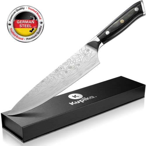 Amazon Produktfoto vom Kochmesser auf weißem Hintergrund