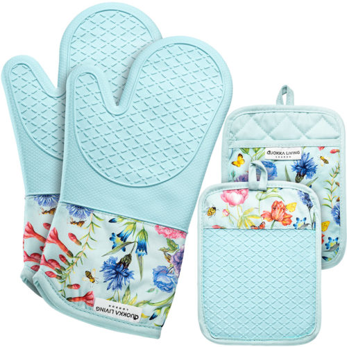Amazon Produktfoto vom Ofenhandschuh auf weißem Hintergrund
